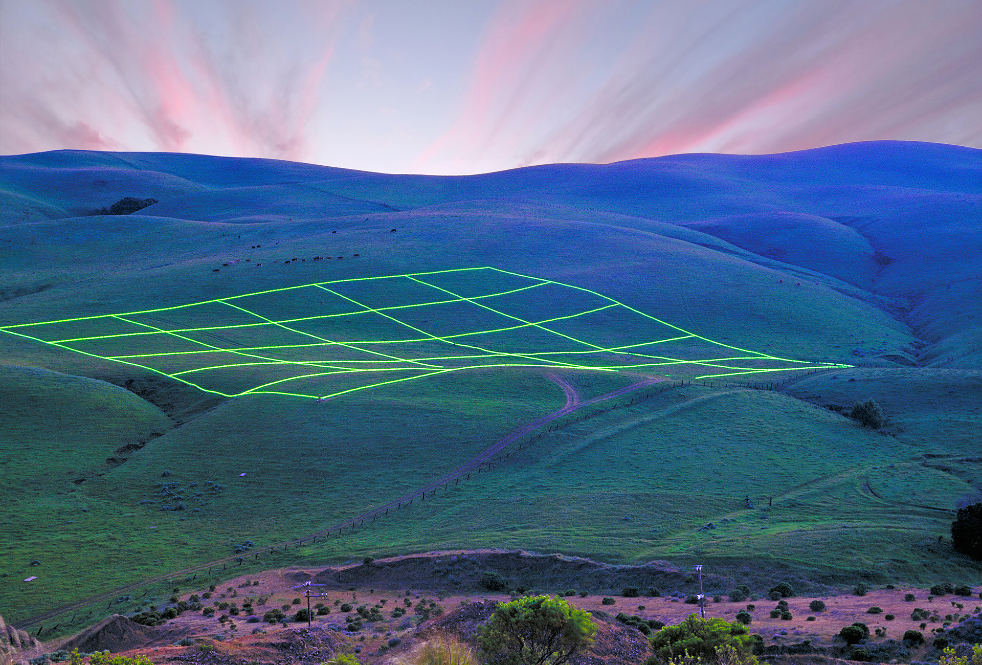 Luminous Earth Grid in Benicia, CA
