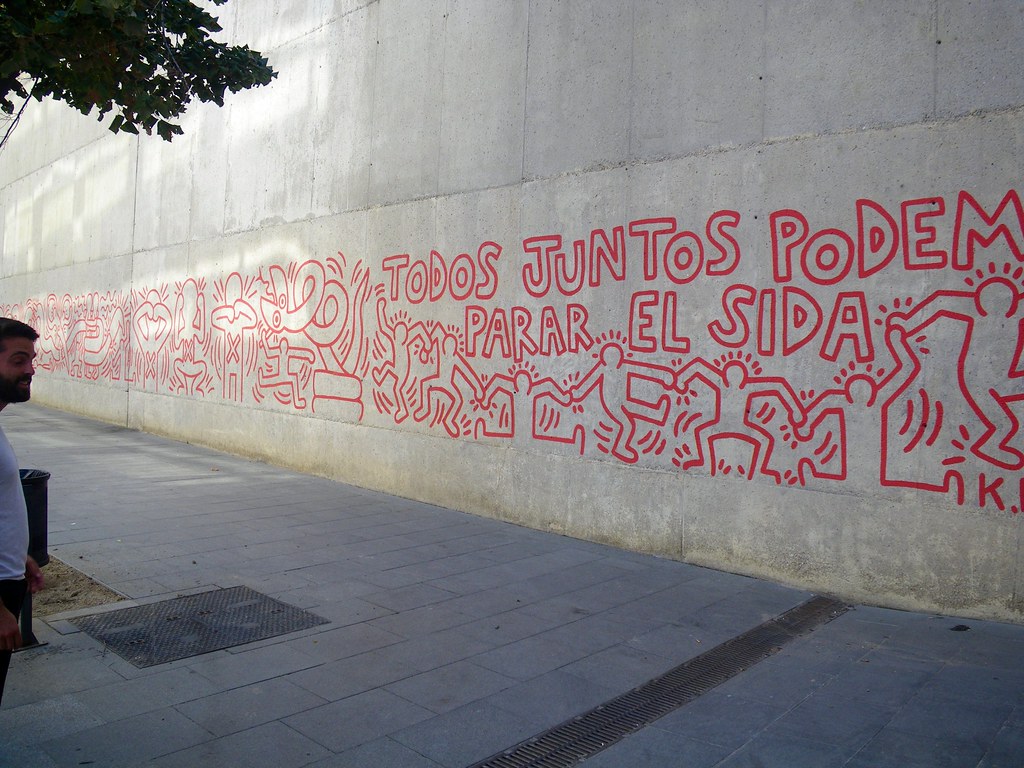 AIDS Mural in Barcelona, Spain