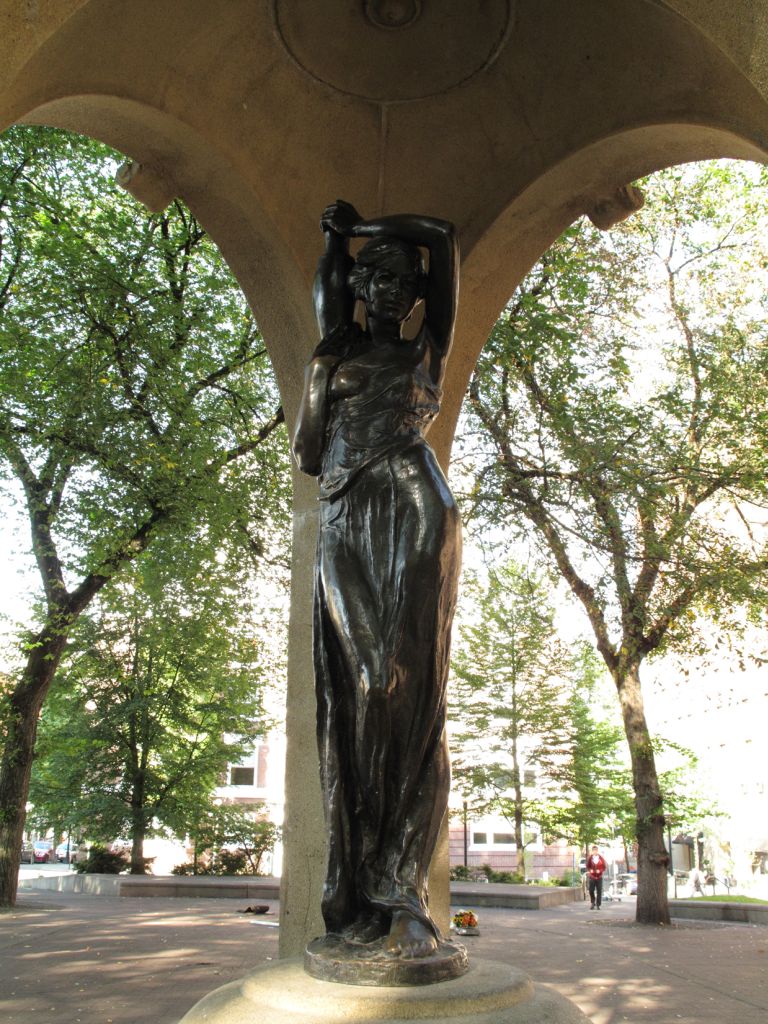 Rebekah At the Well top Sculpture