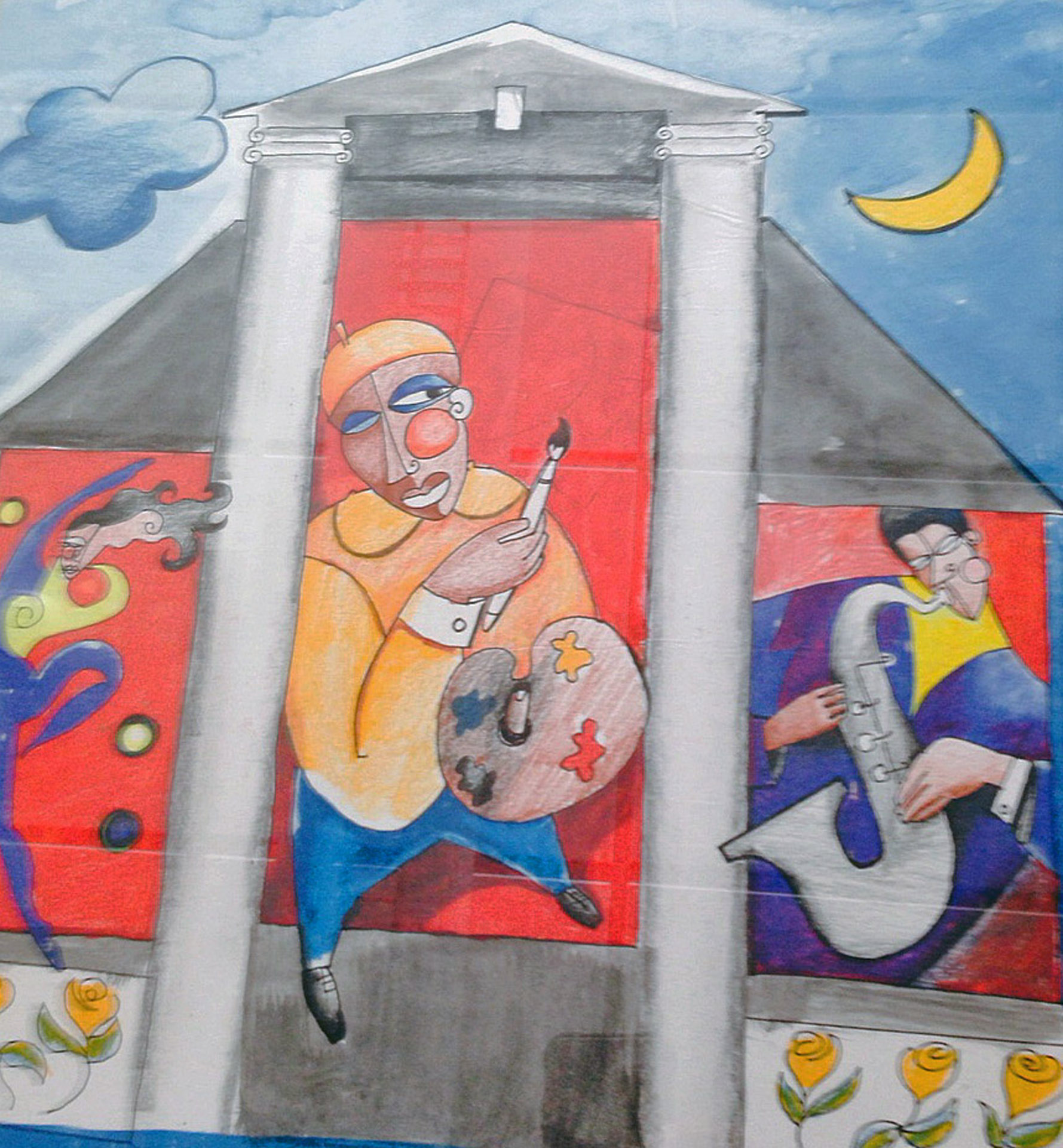 Decatur Arts Festival Poster Original 1997 in Decatur, GA