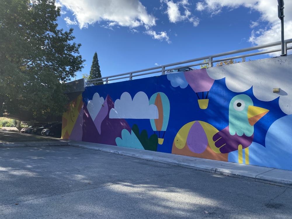 Keystone Bridge Mural (East) in Reno, NV