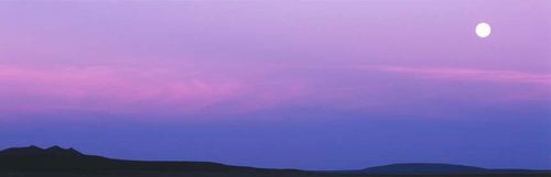 Moonset Over Tres Orejas in Bosque Farms, NM