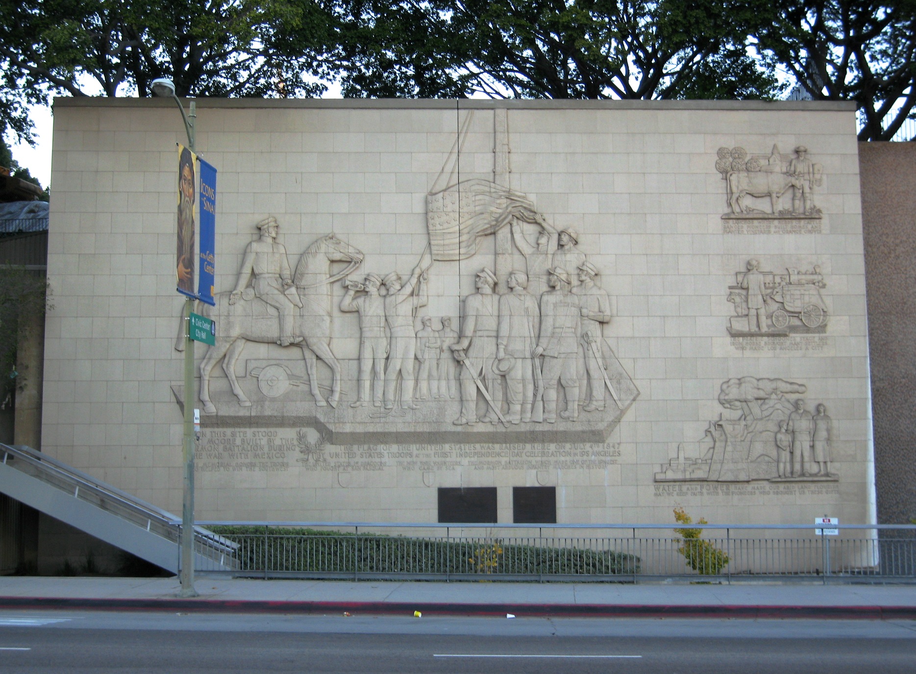 Fort Moore Pioneer Monument in Los Angeles, CA