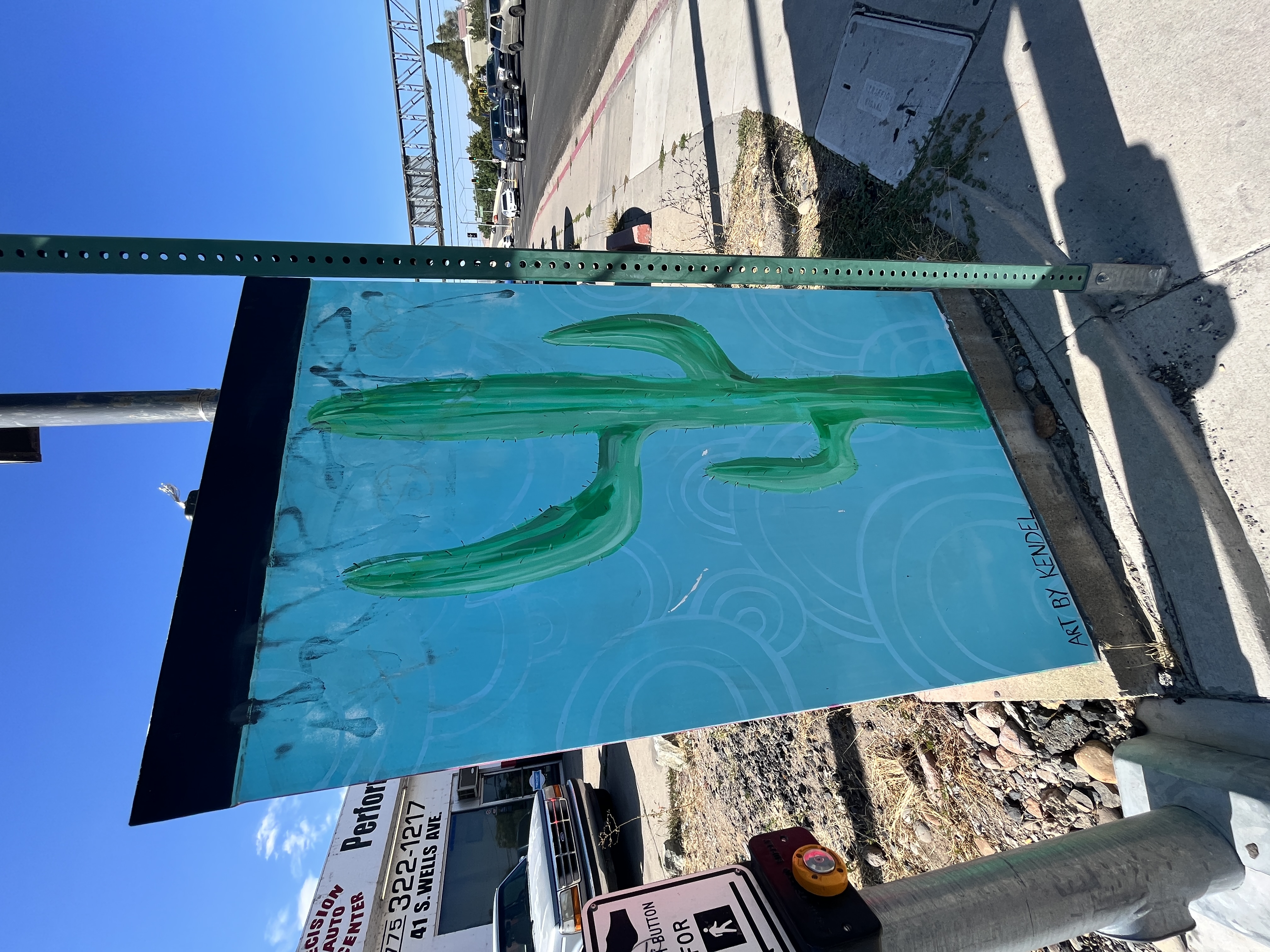 Kendel Leslie painted signal box - Wells in Reno, NV