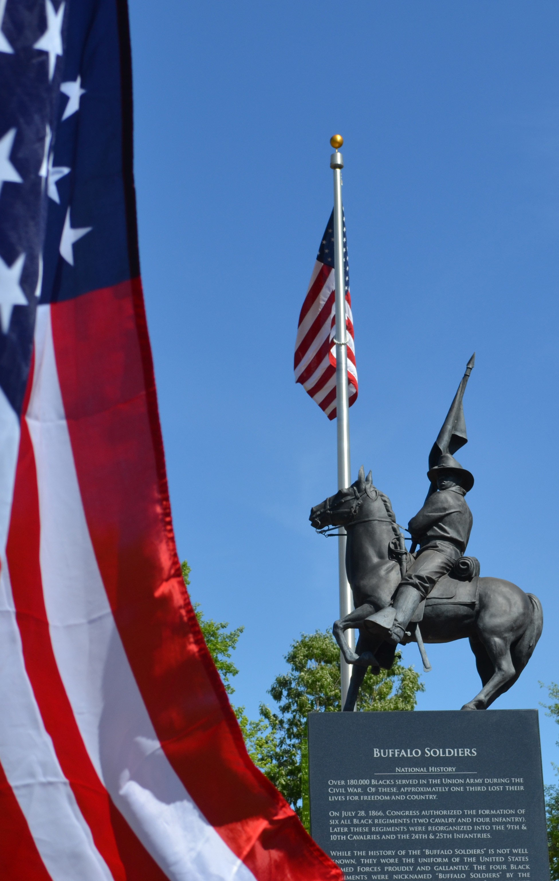 Buffalo Soldiers Memorial Monument in Huntsville, AL