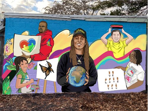 Unicorn151 “Heal The World” Mural for in Newark, NJ
